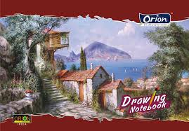 Orion Impressions A4 Drawing Book(29.7cm x 21cm), 40 Pages, 100 GSM cartidge Paper, Pack of 1)